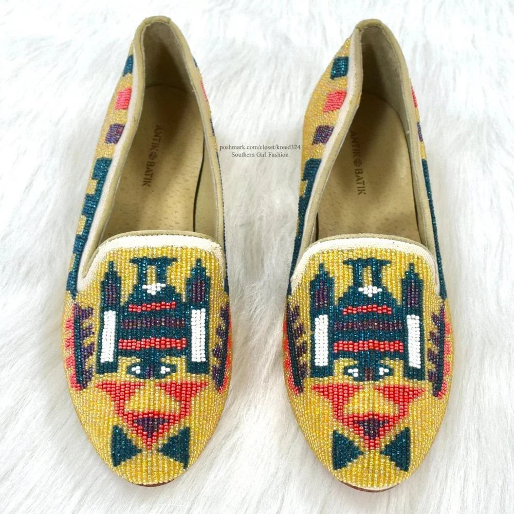 ANTHROPOLOGIE Embellished Shoes Intricate Slippers poshmark.com/closet/kreed324 - Picture 3 of 11